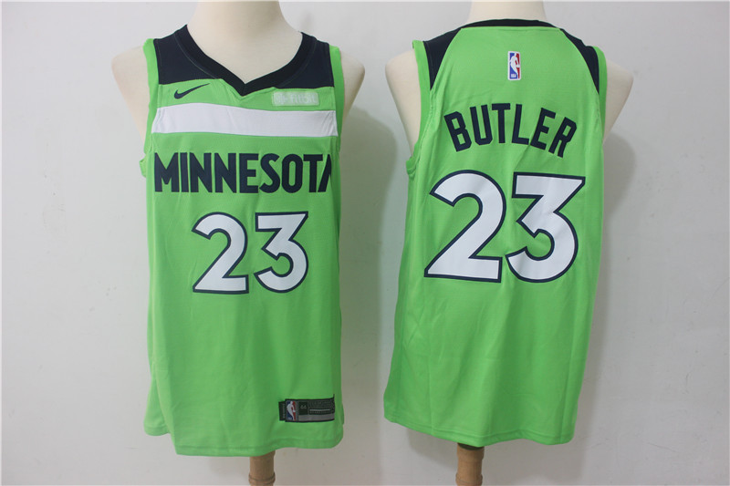 Men Minnesota Timberwolves #23 Butler Green Game Nike NBA Jerseys->->NBA Jersey